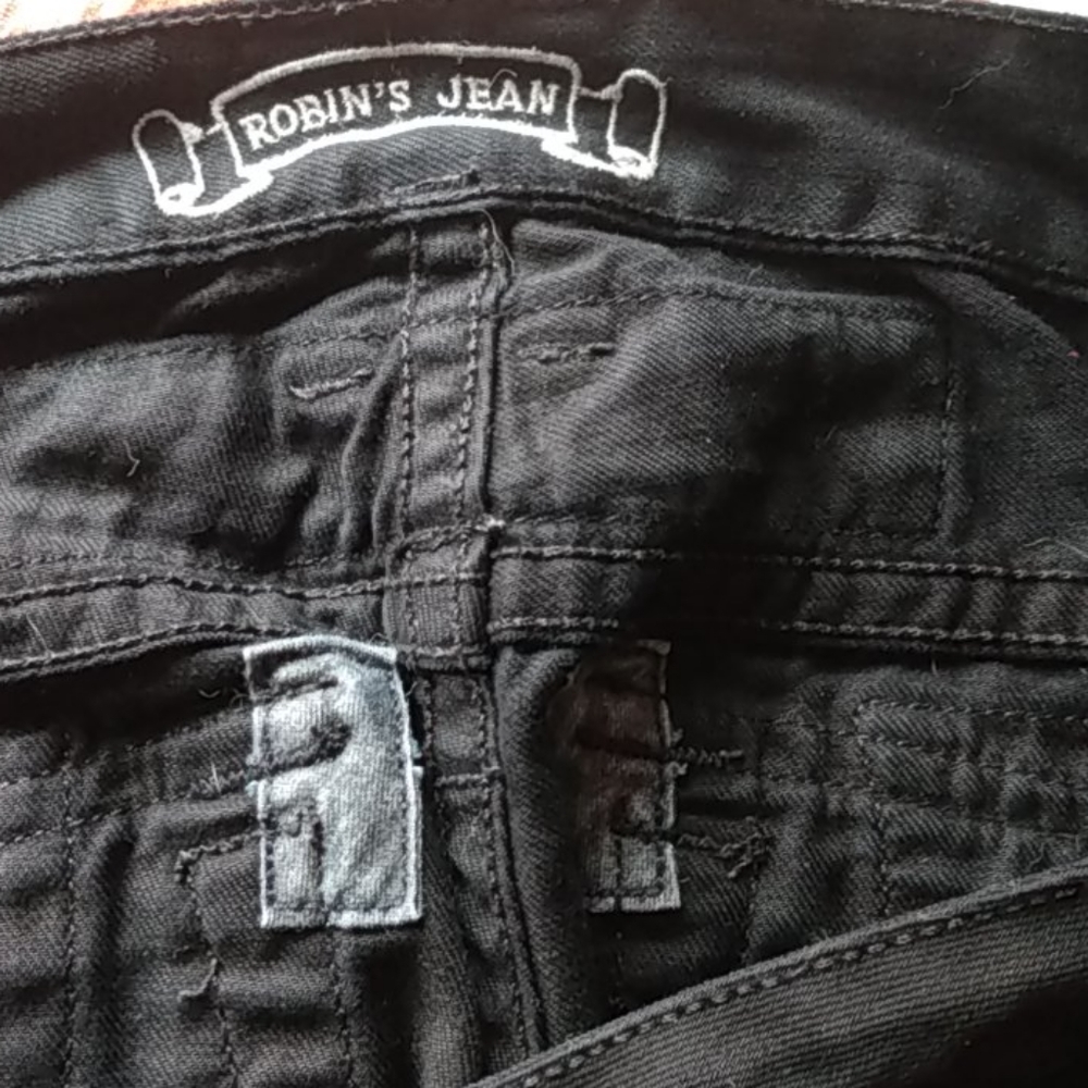 Black Robin's Jean long flap with Gold swarovski - Picture 5 of 10